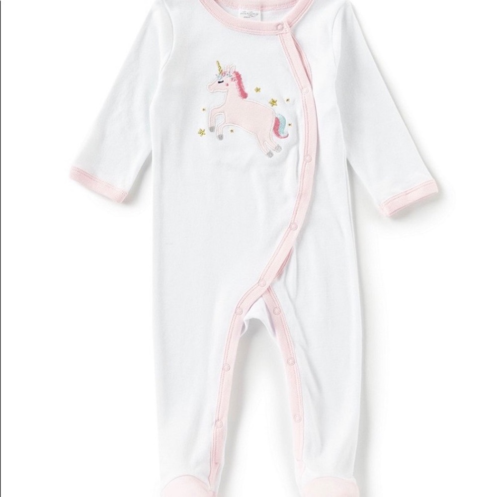 UNICORN LONG SLEEVE FOOTED COVERALL